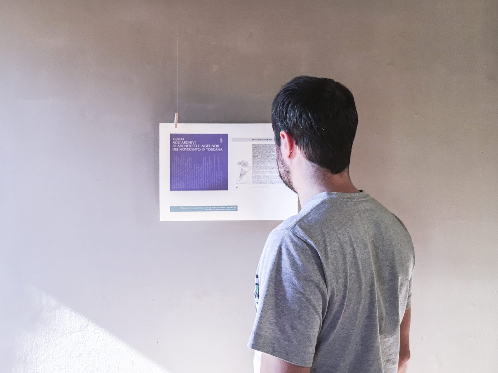 Roberto Mariani Architetto exhibition setup