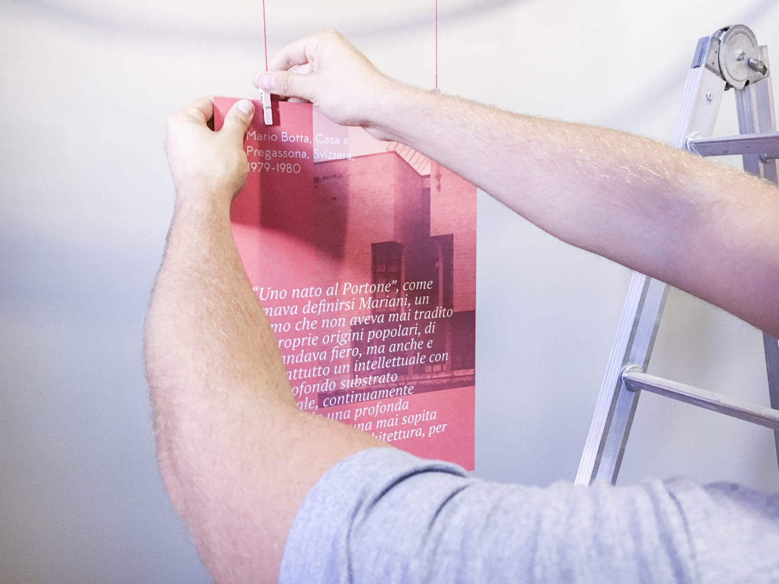 Roberto Mariani Architetto exhibition setup