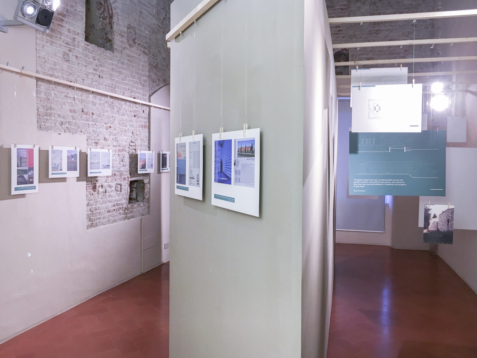 Roberto Mariani Architetto exhibition setup
