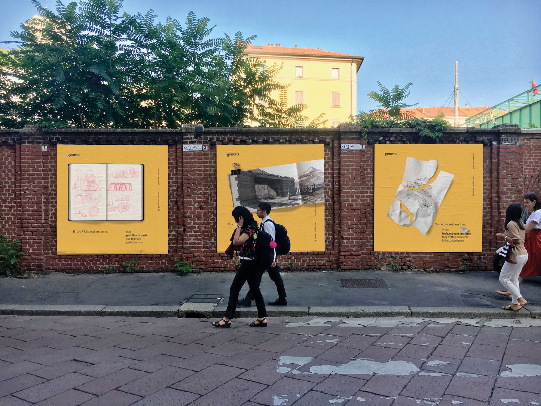 Three posters for 2019’s edition of Genesis Lectures
