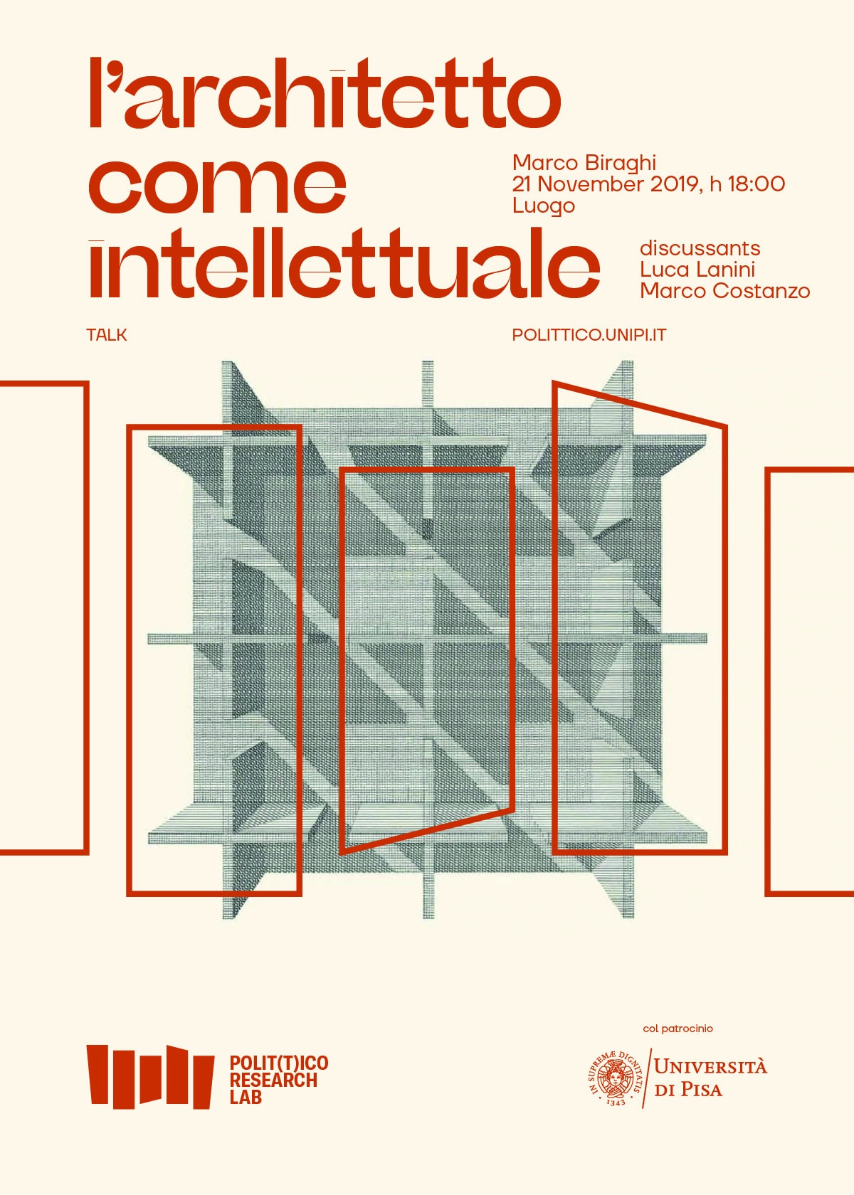 Polittico Research Lab poster / Marco Biraghi